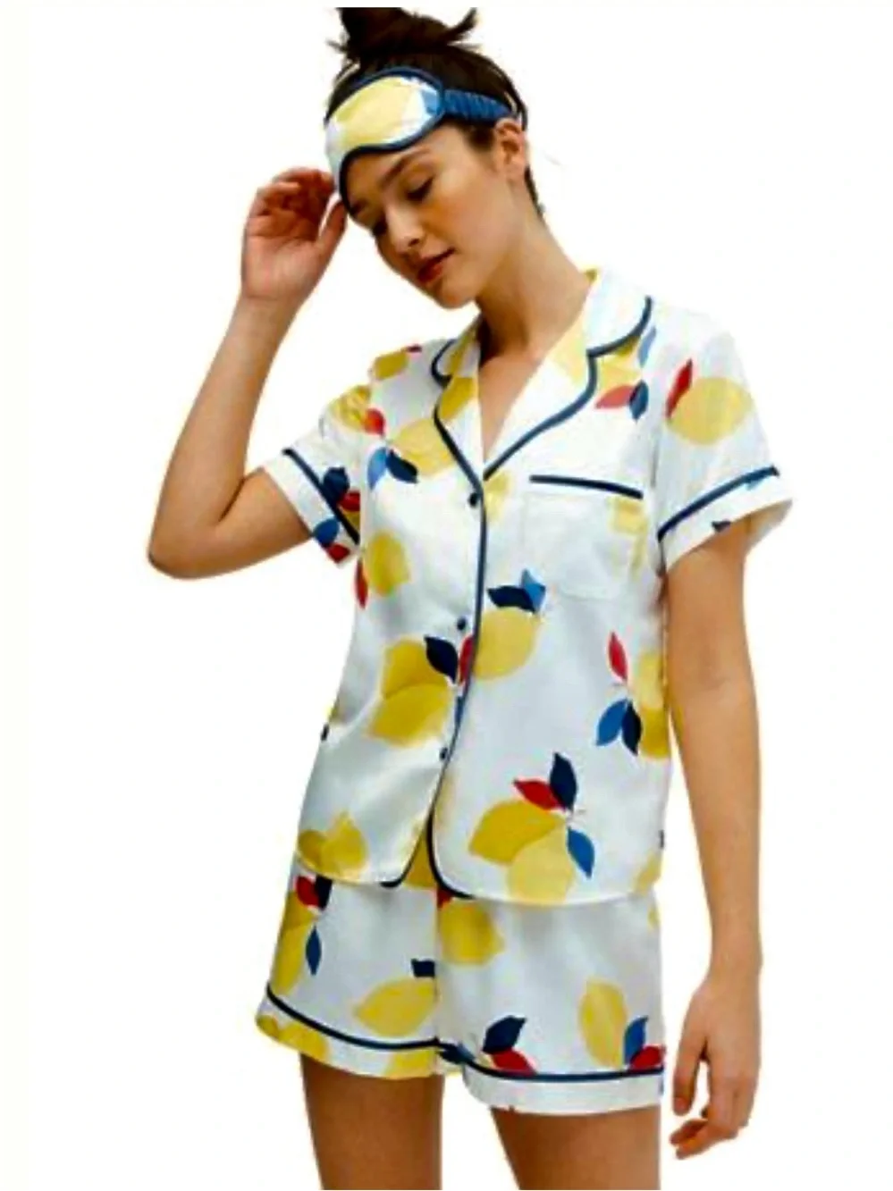 Kate Spade lemon print pajama set small